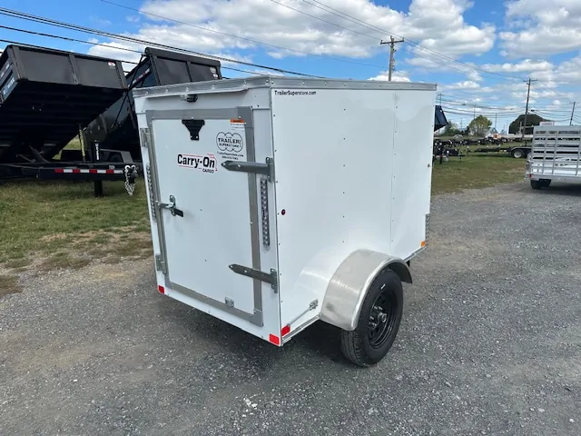 enclosed cargo trailer – luggage trailer 4 x 6