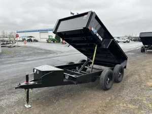bwise 5 x 10 low profile dump trailer – spreader gate