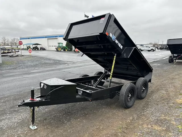bwise 5 x 10 low profile dump trailer – spreader gate
