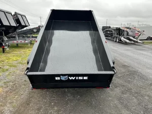 bwise 5 x 10 low profile dump trailer – spreader gate
