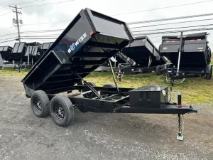 bwise 5 x 10 low profile dump trailer – spreader gate