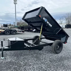 bwise 5 x 8 dump trailer – 3k spreader gate
