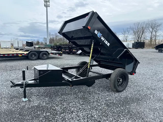 bwise 5 x 8 dump trailer – 3k spreader gate