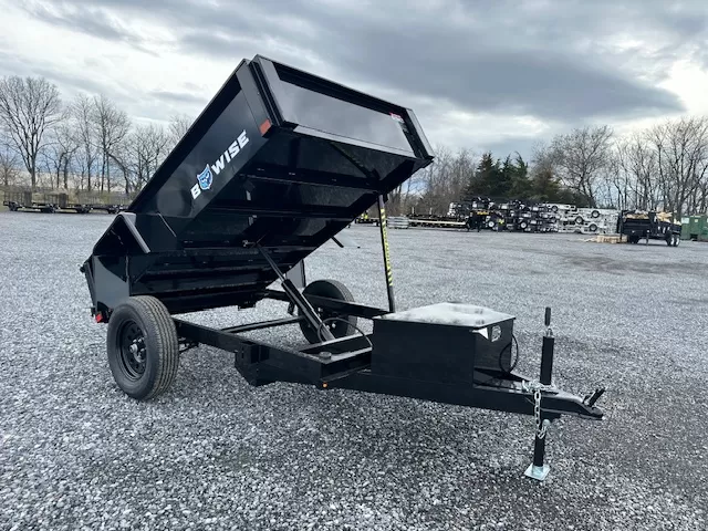 bwise 5 x 8 dump trailer – 3k spreader gate
