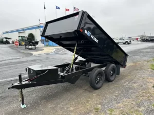 bwise 6 x 10 deckover dump trailer – 7k spreader gate