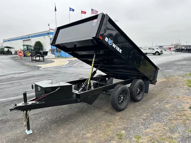 bwise 6 x 10 deckover dump trailer – 7k spreader gate