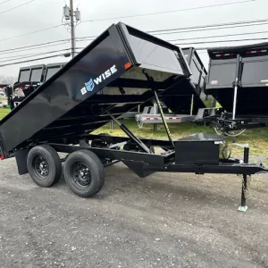 bwise 6 x 10 deckover dump trailer – 7k spreader gate