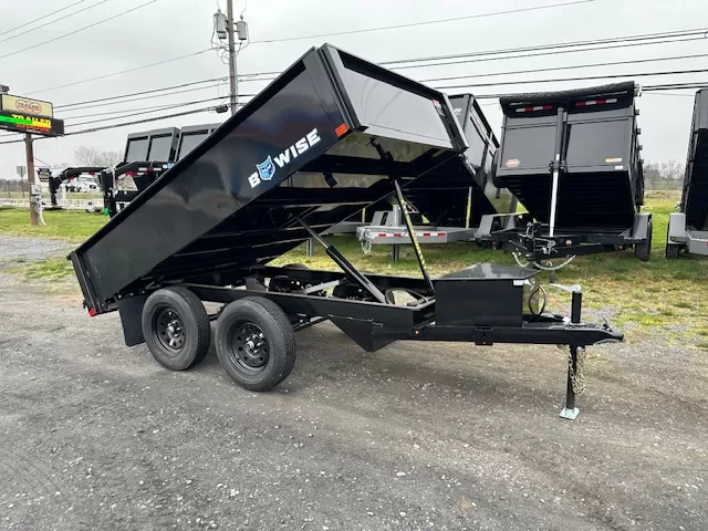 bwise 6 x 10 deckover dump trailer – 7k spreader gate