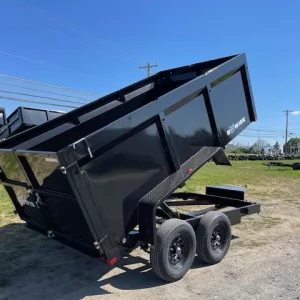 bwise 6 x 12 high side dump trailer – slide out ramps