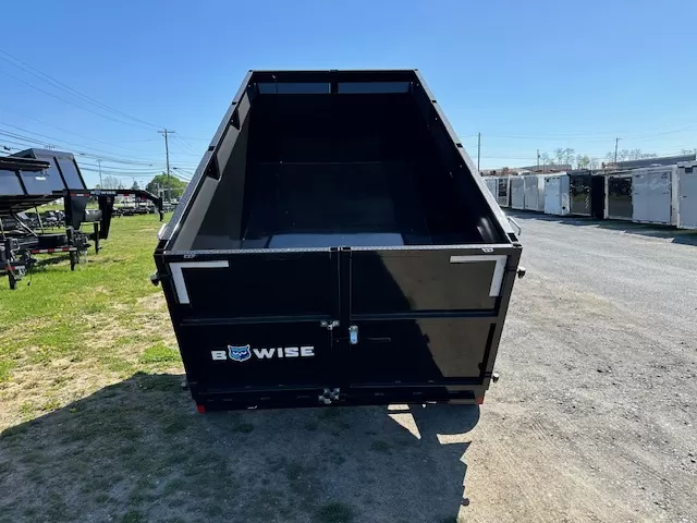 bwise 6 x 12 high side dump trailer – slide out ramps