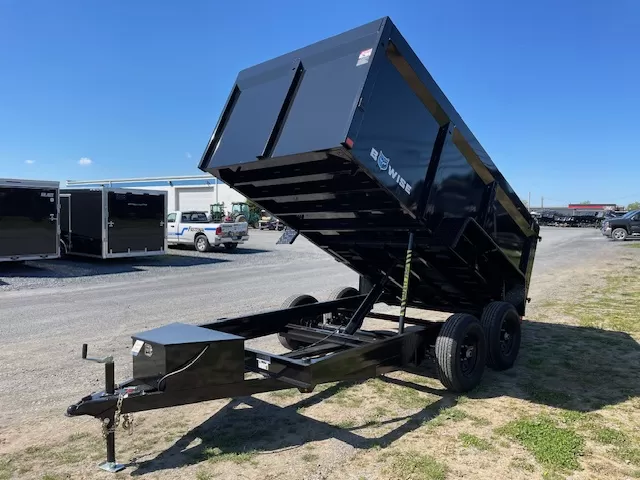 bwise 6 x 12 high side dump trailer – slide out ramps
