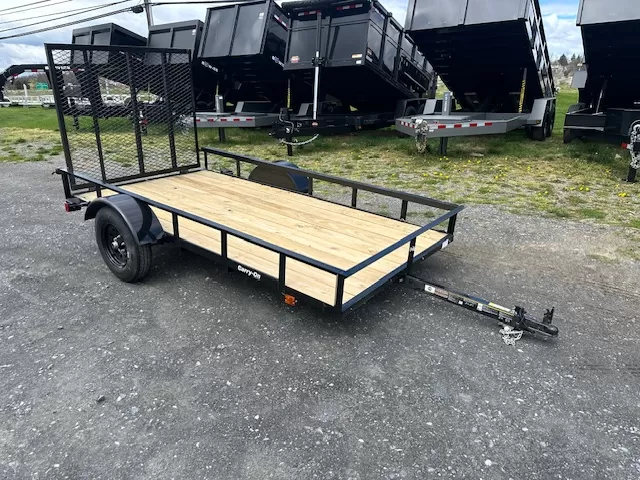 carry on 5 x 10 landscape utility trailer – wood deck