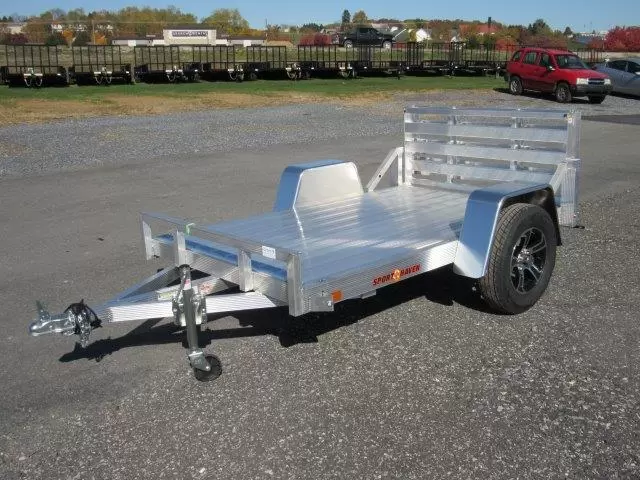 sport haven 5×8 aluminum utility trailer – deluxe package