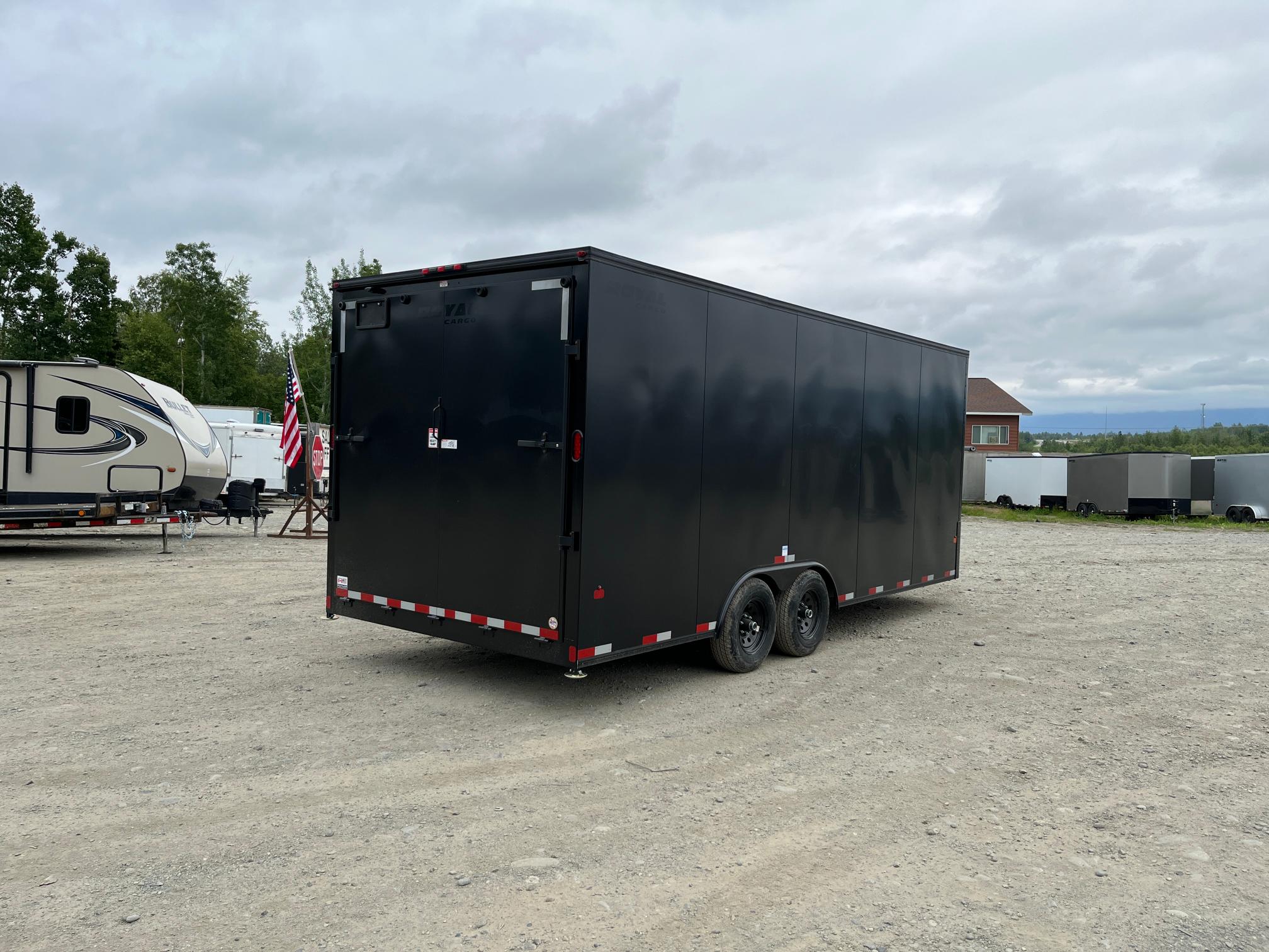 royal cargo trailers enclosed trailer blackout pkg w/ (8.5x20)