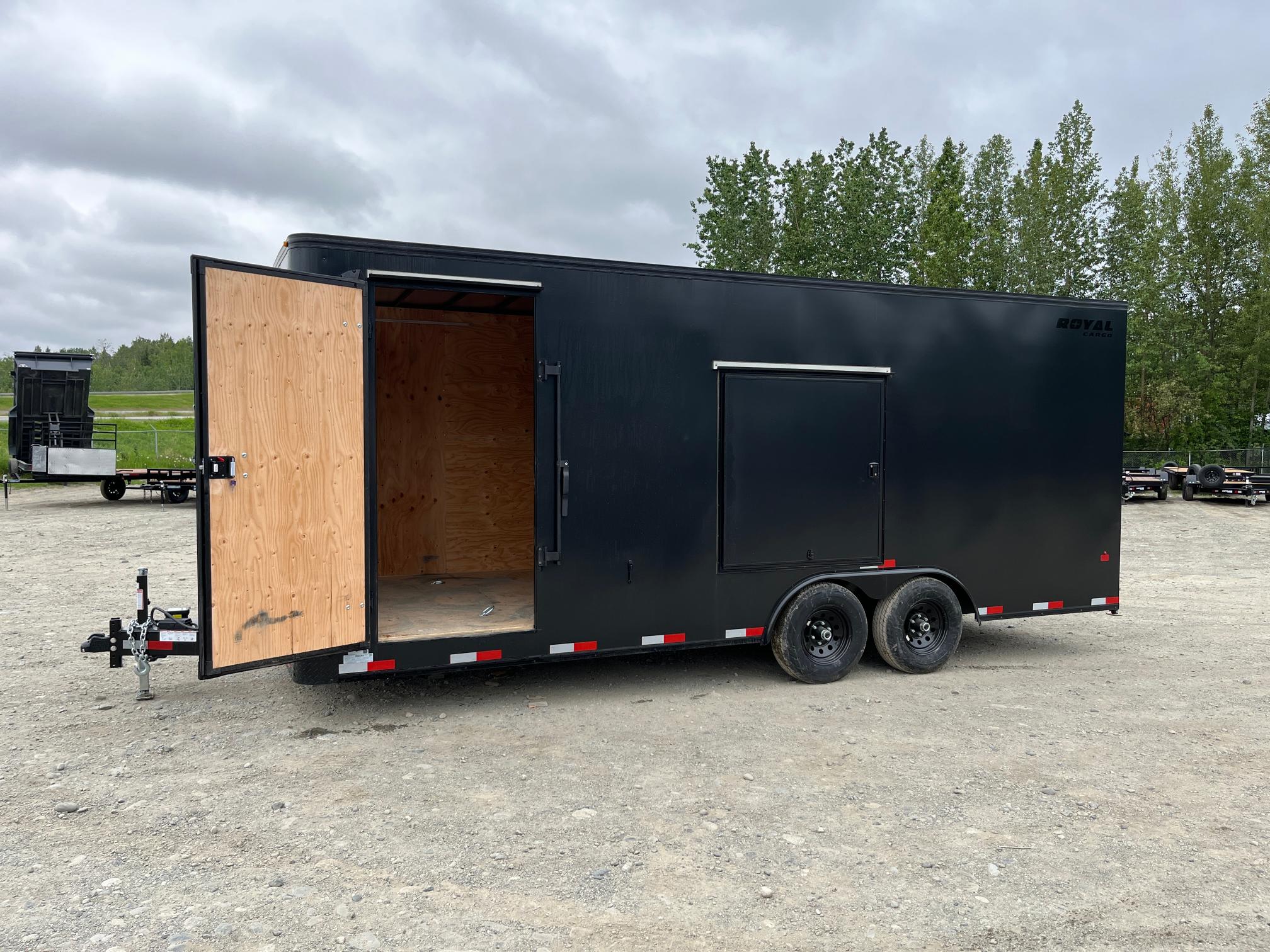 royal cargo trailers enclosed trailer blackout pkg w/ (8.5x20)
